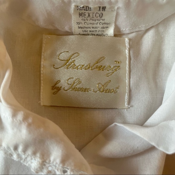 Vintage Strasburg by Sheree Aust Girl’s Dress White Floral Embroidery Sz 6-12 Mo - Picture 7 of 11